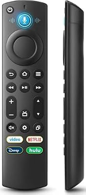 Replacement for Fire Series Remote Controls with Voice Control - Compatible with smart TVs (TCL, Toshiba, Insignia, Pioneer, Omni, TV Cube); Compatible with TV Sticks (HD, 4K, 4K Max, Lite).