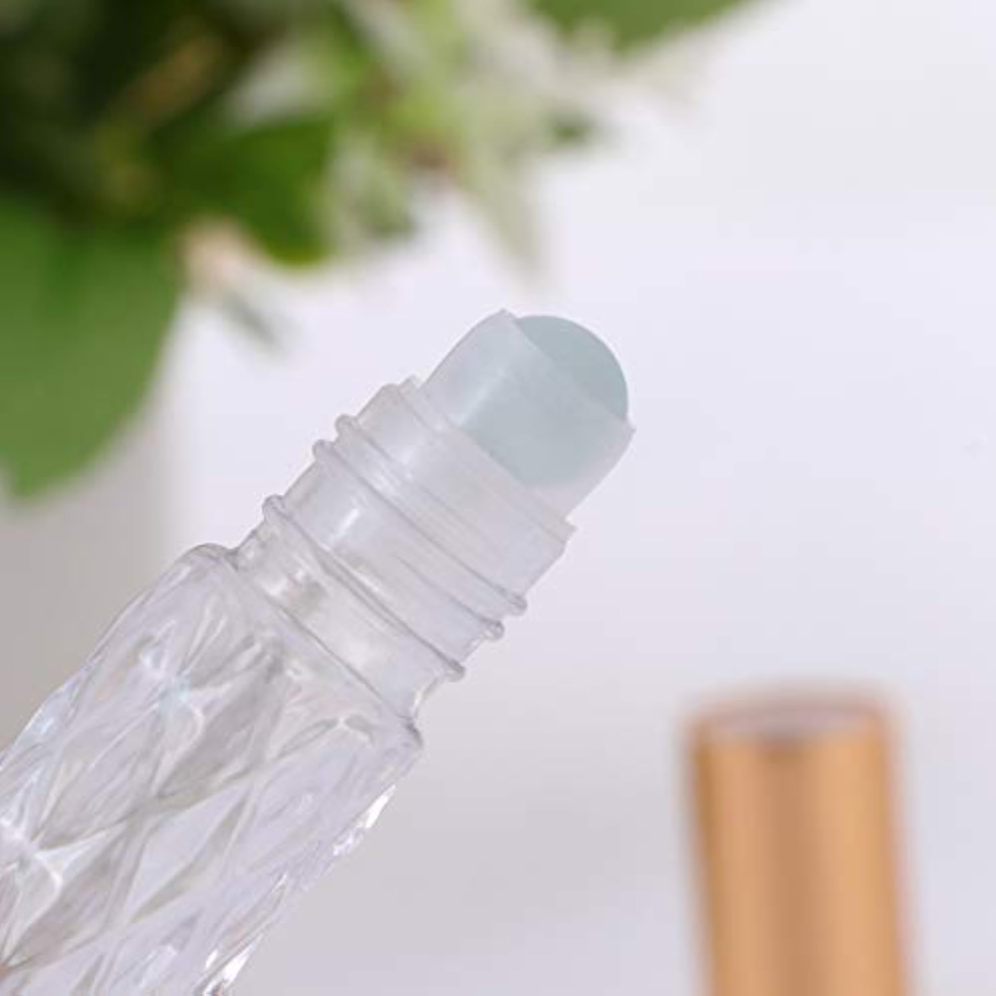 10pcs Glass Essential Oil Roller Bottles Refillable 6ml