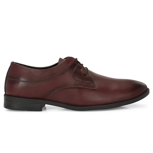 Image of Blue Leather by Centrino Lace-up Men's Formal Shoe | Stylish with Soft Cushioned Insole | Trendy Lace-Up Design | Durable Leather with Anti-Skid Sole | Perfect for Formal Wear (4035)