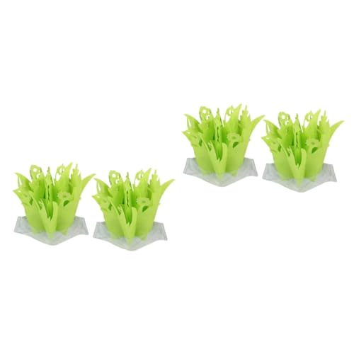 Housoutil 2sets Electric Terrarium Humidifier Lifelike Plants for Reptiles Portable Small Humidifier 2pcs*2