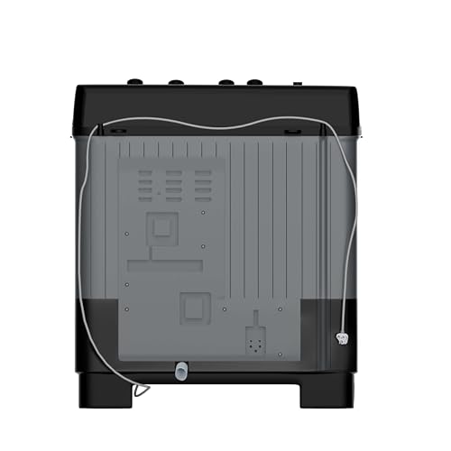 Image of Acer 10.0 Kg 5 Star Semi-Automatic Top Loading Washing Machine(AR10SAMBGL124D, Black-Grey, 4 Wash Programs, Hexa Flow Pulsator, Advanced Lint Filter)