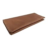 Hide & Drink, Minimalist Dual Folio Wallet, Card Organizer Holder, Large Card Case, Rustic Wallet, Travel Accessory, Full Grain Leather, Handmade, Single Malt Mahogany