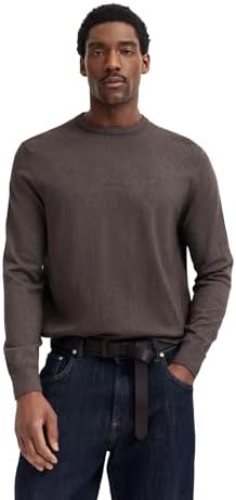 bugatti Herren Pullover Rundhals 7400-85520D | Regular Fit Kaschmir-Mix stilvoll Feinstrick für Alltag, Büro und Freizeit
