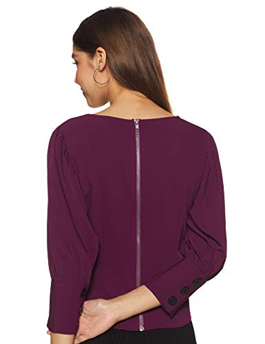 Image of Harpa Women's Solid Regular Fit Blouse