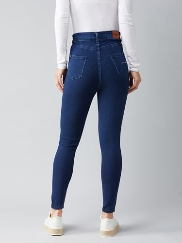 Image of Dolce Crudo Women's Skinny Fit High Rise Regular Length Stretchable High Waist Denim Jeans