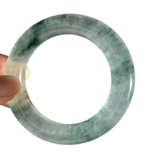 Bracelet de jade haut de gamme YZCIS jonc rond traditionnel féminin