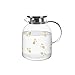 czajnik Dzban szklany borokrzemianowy ze stali nierdzewnej Duża pojemność zimna karafka Cute czajniczek do soku, mleka, gorących i zimnych napojów czajnik na filiżankę (Color : B)