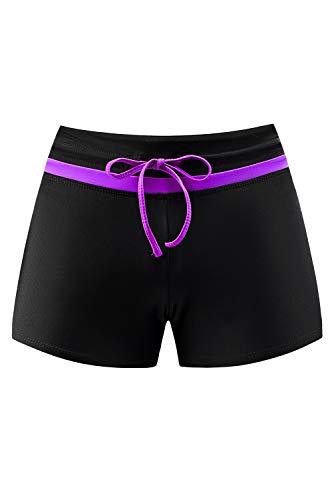 Ancaiqi Mujer Shorts de Baño, Bikini Baño, Bikini Cintura Alta Pantalón, Falda de Bikini con Falda Corta Tankini Deporte Pantalones Cortos de Natación Bottom