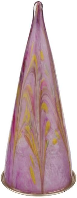 Regal Art & Gift Murano Angel LED Figurine Light for Indoor and Outdoor Use | Glass and Metal Decorative Accent with Illuminated Glow for Mantel, Shelf, Memorial, or Holiday Display | Sky | 13 Inch