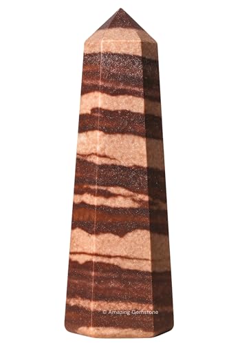 Image of Amazing Gemstone Narmada Shiva Lingam Crystal Towers ~ Natural Healing Crystal Point Obelisk for Reiki Healing and Crystal Grid (3 inch to 4 inch INCH)