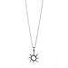 Fashion Sun Necklace Clavicle Chain Sunlight Sunshine Pendant Necklace With Message Card Friendship Dainty Gold Silver Jewelry-silver