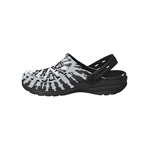 Image of FOCO Mens NFL Team Logo Tie-dye Garden Water Sandals Shoes Slipper Clogs with Strap