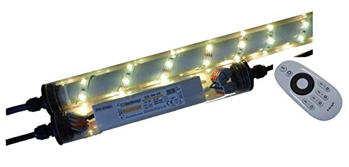 Led Gabionen Licht Beleuchtung LED 2x0,70m länge dimmbar Farbe warmweiss...