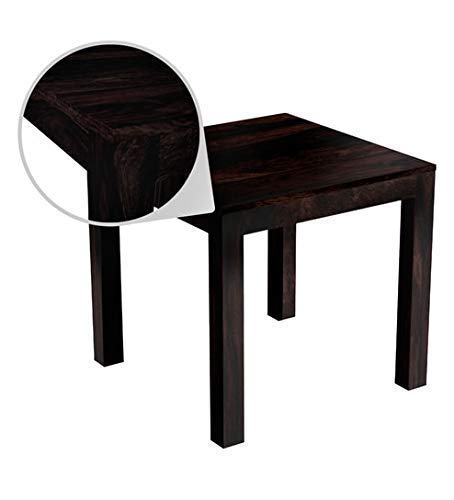 Image of JEENWOOD Solid Wood Dining Table 2 Seater | Dining Table with 2 Chairs | Dining Room Furniture | Sheesham Wood, Warm Chestnut Finish - Brown
