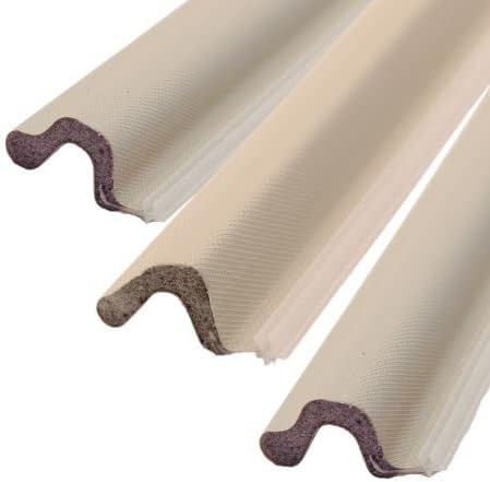 Q-Lon 96 Inch Replacement Compression Kerf Weather Stripping for a Complete Door (Medium Reach, Brown)