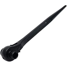 12 Point Ratchet Spanner, 10mm x 12mm Metric Combination Spanner Double Ended Socket Ratcheting Scaffold Wrench for Fitter, Mold Manufacturing Black