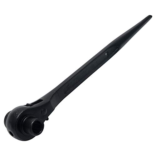 12 Point Ratchet Spanner, 12mm x 14mm Metric Combination Spanner Double Ended Socket Ratcheting Scaffold Wrench for Fitter, Mold Manufacturing (Black) by SagaSave - Used condition - US$14.05
