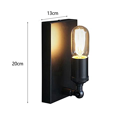 Accesorio de iluminación de hierro forjado retro único con casquillo E27 3