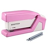 PaperPro inCOURAGE20 - 3 in 1 Stapler - One Finger, No Effort, Spring Powered Stapler - BCA Pink (1588)