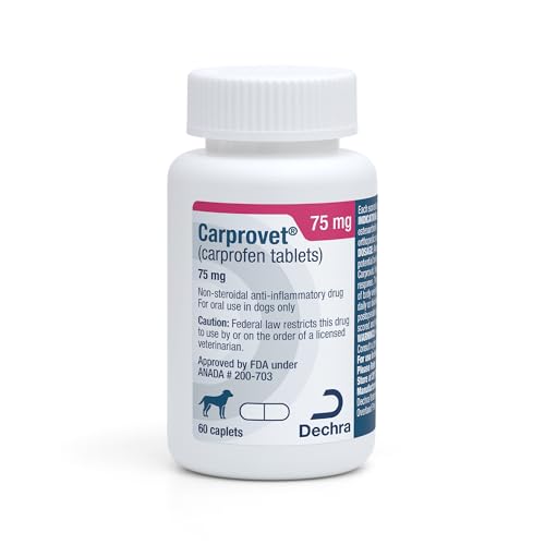 Carprovet (carprofen Tablets) Caplets for Dogs - 75mg 60 caplets