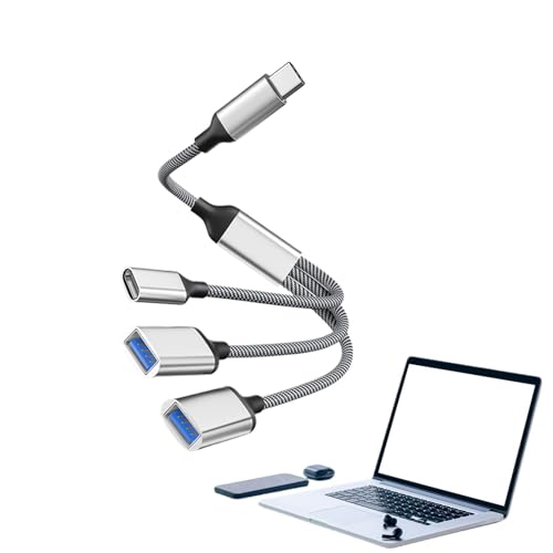 USBP[u𕪊A gѓdbghbN Rs[^ 3 in 1 ghbN USB fBXN }EX P[u Xvb^[ USB }`|[g GNXe_[, 1ft USBXvb^[P[u1 in 3 OUT}`|[ggf[^