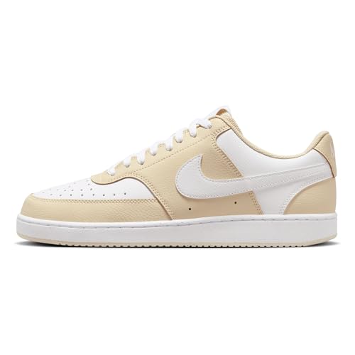 NIKE Herren Court Vision Low Sneaker, Lt Khaki/White, 40.5 EU