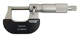 Analoges Mikrometer für den Außenbereich, Genauigkeit von 0,01 mm, Reichweite bis zu 25 mm, ideal für mechanische Teilemessungen und Kalibrierungen.