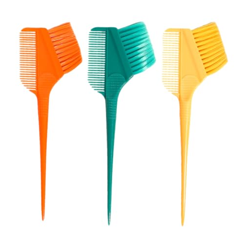 Beatifufu Hair Dye Applicator Brush 3pcs Long Tail Hair Coloring Comb for Salon Home Use