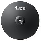 Donner Mute Cymbal for Electronic Drum Set, 11-inch Dual Zone Crash for Electric Drum Kit, 2 Zone E Cymbal for Digital Drum (CYB-11D)