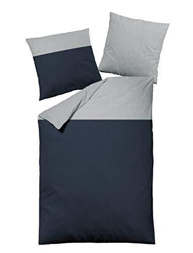 jilda-tex Biber Bettwäsche Made IN Germany Melange 135x200 cm + 80x80 cm...