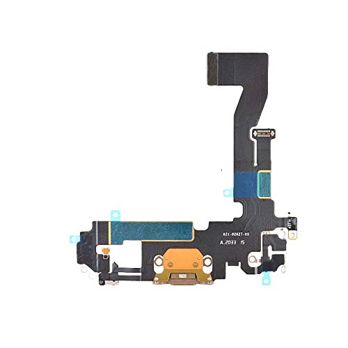 Charging Port Connector USB Flex Cable Module Replacement Compatible with iPhone 12 pro 6.1 inch (Gold)