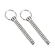 METALLIXITY Schnellspanner Stifte (8mmx72mm) 2Stk Karbonstahl Ziehen Pin - für Schiffbau Schiffausrüstung Boot Oben