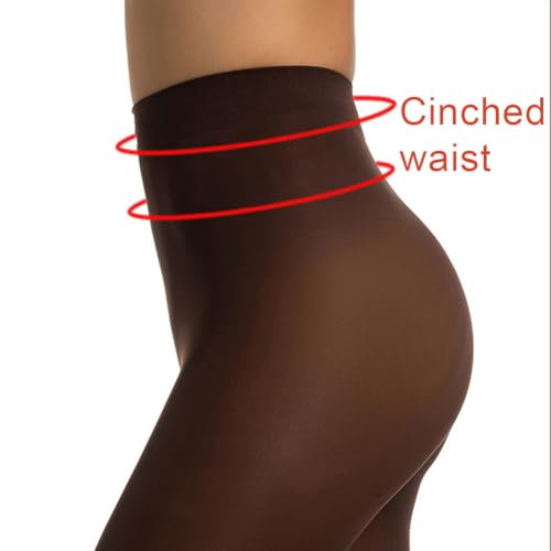 Image of Womens 40 Den Opaque Control Top Tights, High Waist Pantyhose
