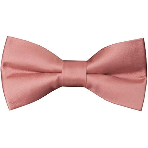 TIES R US Handmade Rose Gold Boys Bow Tie Cover