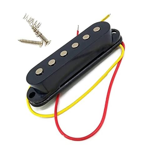 Micro guitare électrique haute sortie Chengzui noir bobine unique pré-câblée