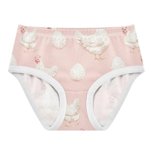 Wusikd Chickens Eggs Girls' Underwear Cotton Girls Briefs Soft Toddler Underwear 2T