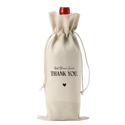 Hostess Gift Wine Bag, Bridal Baby Shower Gift Party Host Gifts Best Shower Ever...