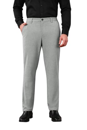 Image of SaintX Men's 4-Way Stretchable, Wrinkle Resistant, All-Day Comfort Trousers | 2 inch Expandable Waistband | Lightweight & Flexible Everyday Wear | EasyMove Office & Casual Wear (Style 37)