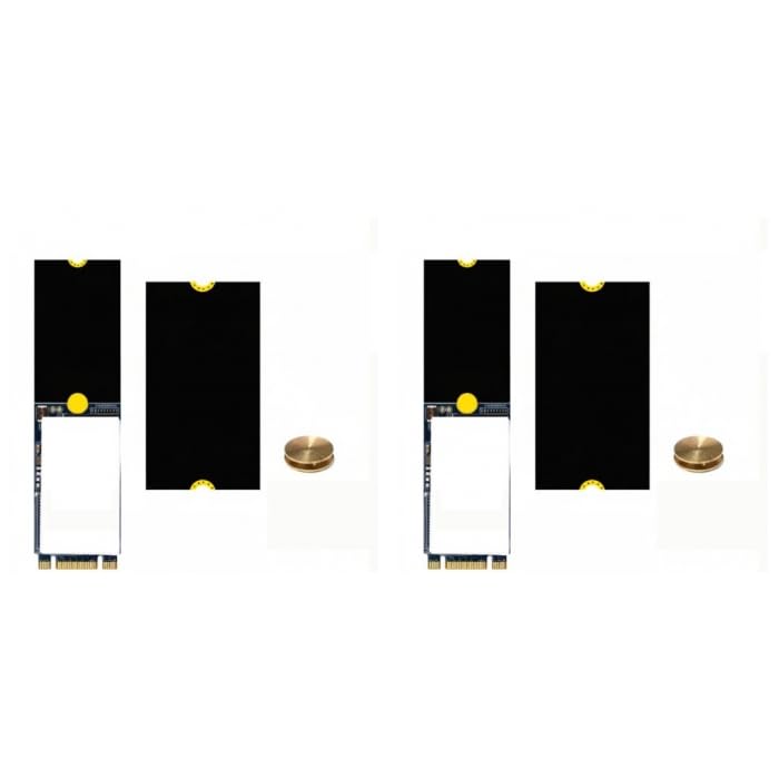 (2 pc) Flyrobo M.2 NVMe SSD Extension Adapter 2242 to 2280 Screwless Bracket-picture-48