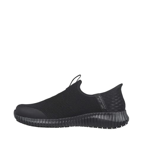 Image of Skechers Men's Hands Free Slip-ins Cessnock Rylind SrSneaker, Black Textile, 7.5 US