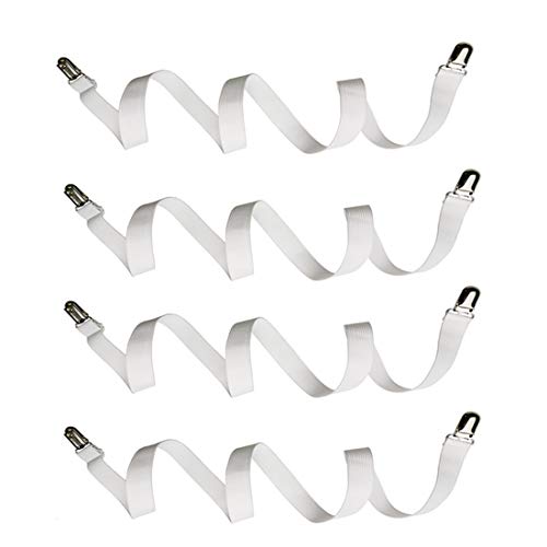 Auivguiv - Sangles de Drap réglables - Maintient fermement Le Drap en Place - pour Matelas Simple, King et Queen