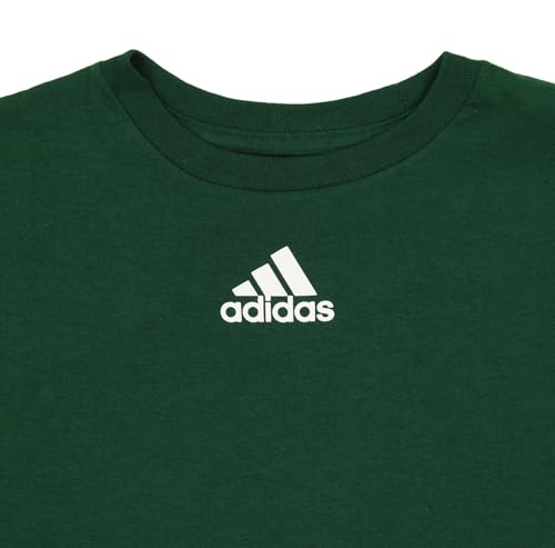 adidas Youth Team Amplifier Short Sleeve T-Shirt, Dark Green, Small2