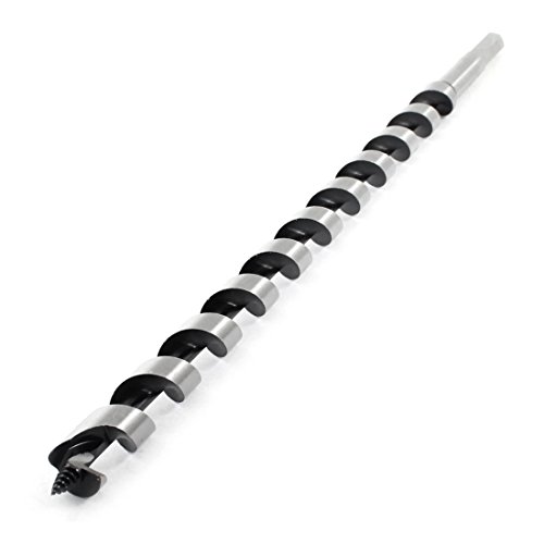 Aexit 16mm Threaded Drill Bits Tip Hex Shaft Auger Wood Drill Bit Brad-Point Drill Bits 40cm Length