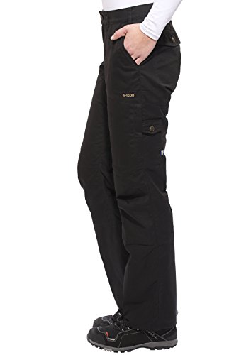 Fjällräven Damen Hose Karla Trousers, Black, 34, 89067