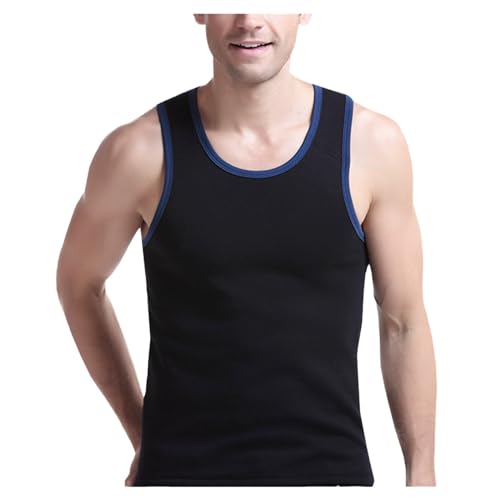 Camiseta regata masculina combinando com gola redonda e ajuste muscular, roupa íntima esportiva emag