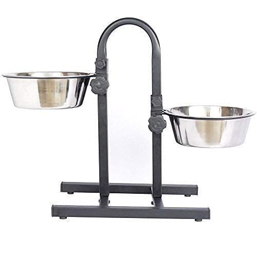 SPYNET Dog Adjustable Feeding Stand Bowl U Type with 2 Bowls, Pet Double Side Dinner Bowl Stand (1600 ML) (B0BLNSTSZQ) Amazon Price History, Amazon Price Tracker