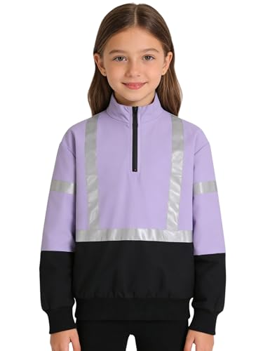 Sweat haute visibilité pour enfant avec bandes réfléchissantes de sécurité vélo