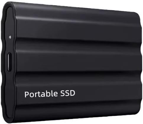 Portable External Hard Drive 2TB, Mini SSD Hard Drives,Solid State External Drives,Computer Backup Drive,USB 3.1 to Type-C Support Data Storage Transfer for Windows XP PC Laptop and Mac