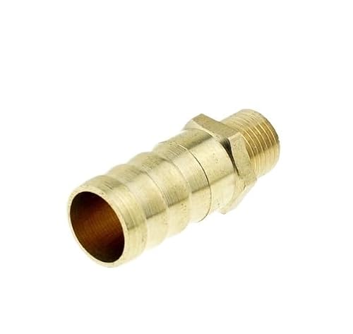 Brass Hose Pipe 6/8/10/12mm 1/8" Male Thread Barbed Coupling Connector ﻿(12mm Barb-01)