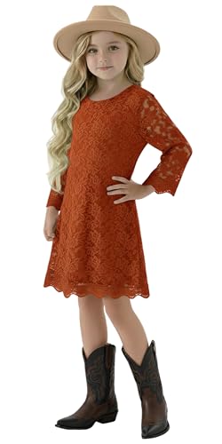 2Bunnies Girl Vintage Lace Scalloped Trim Boho Rustic Country Baptism Flower Girl Dress